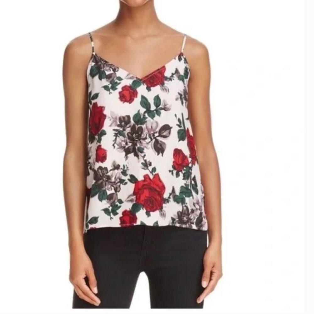 Equipment Rose Floral Signature Silk Cami Size Medium